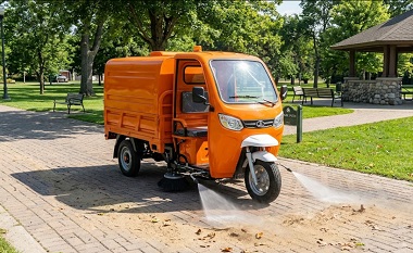 Q1 Washing Vehicle on municipal sidewalks